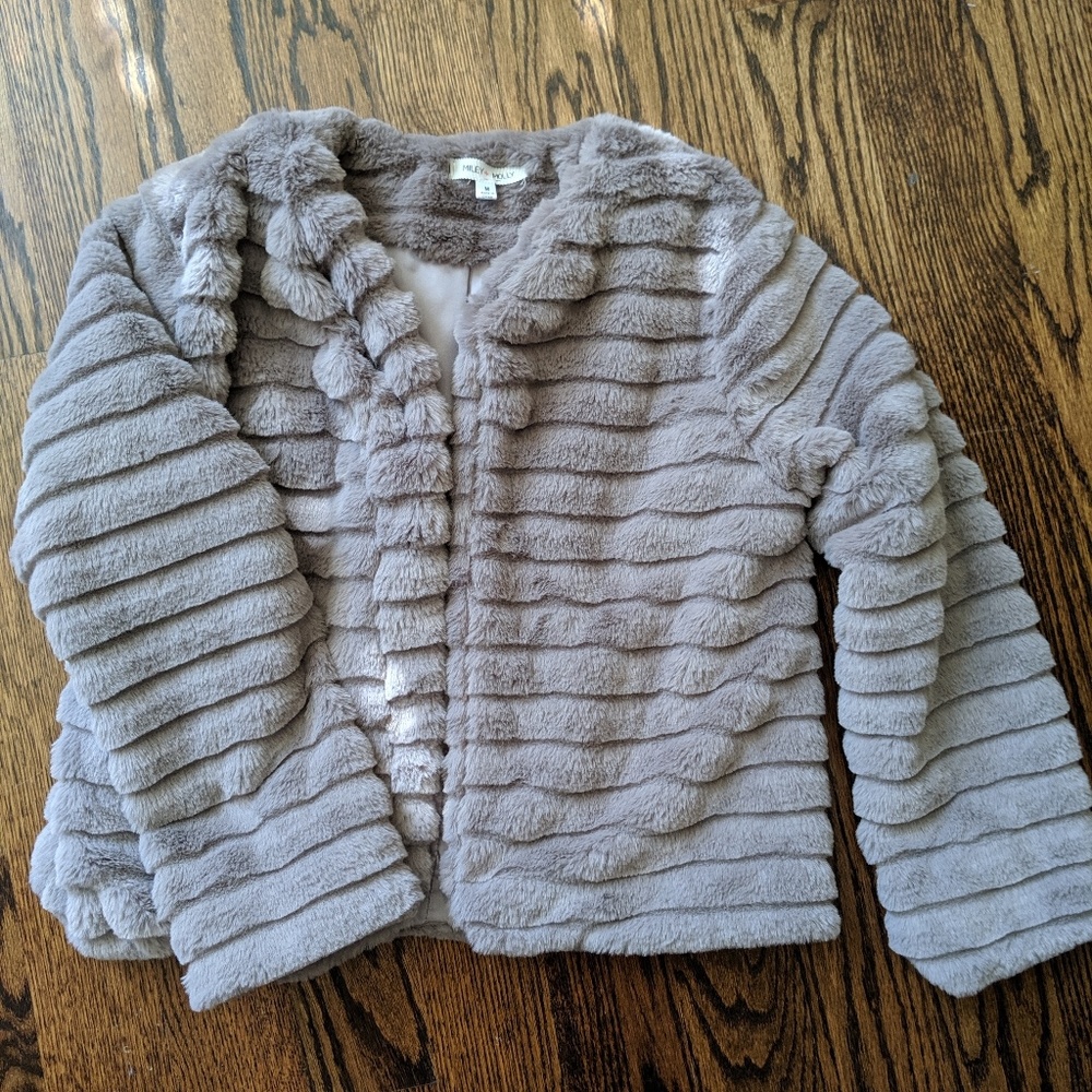 NWOT faux fur jacket